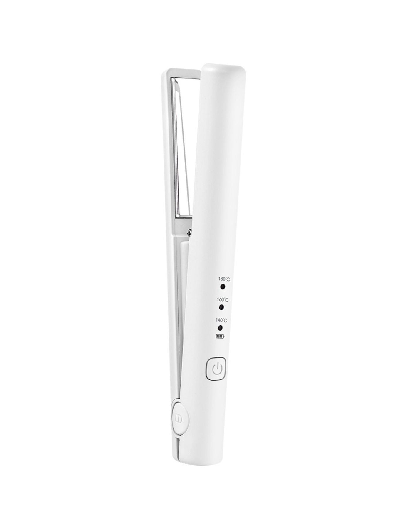 Pink Trendsi cordless rechargeable mini hair straightener with a sleek design, ideal for quick styling on the go.