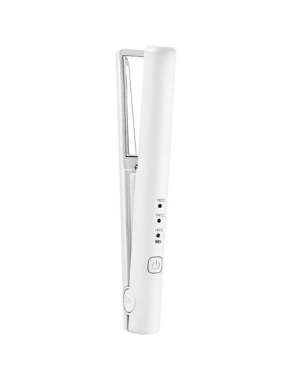 Pink Trendsi cordless rechargeable mini hair straightener with a sleek design, ideal for quick styling on the go.
