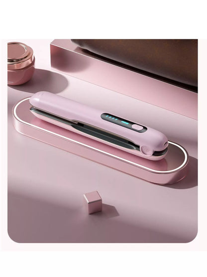 Pink Trendsi fast heating hair straightener with ceramic plates for quick, sleek styling.