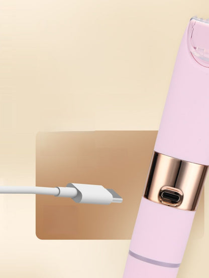 Pink lightweight 2-in-1 electric hair removal epilator by Trendsi, showing the compact device with removable attachments.