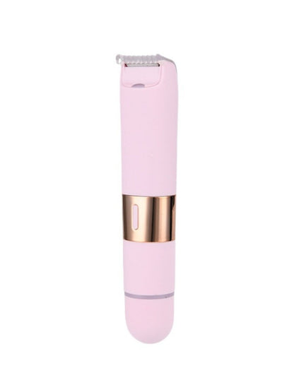 Pink lightweight 2-in-1 electric hair removal epilator by Trendsi, showing the compact device with detachable head and epilation head.
