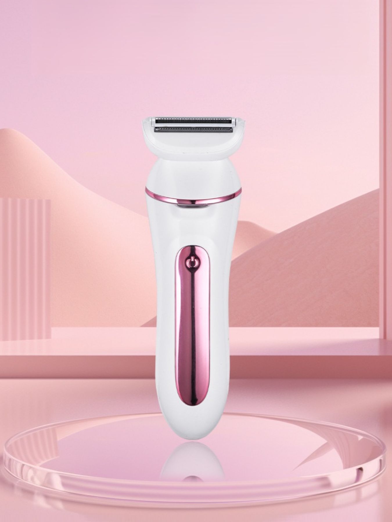 Pink Trendsi painless hair removal epilator with one-size design, suitable for quick and gentle hair removal.