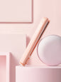 Pink portable cordless hair straightener by Trendsi, compact and easy to use for quick styling on the go.