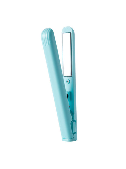 Pink Trendsi portable cordless hair straightener with compact design, ideal for on-the-go styling and quick touch-ups.
