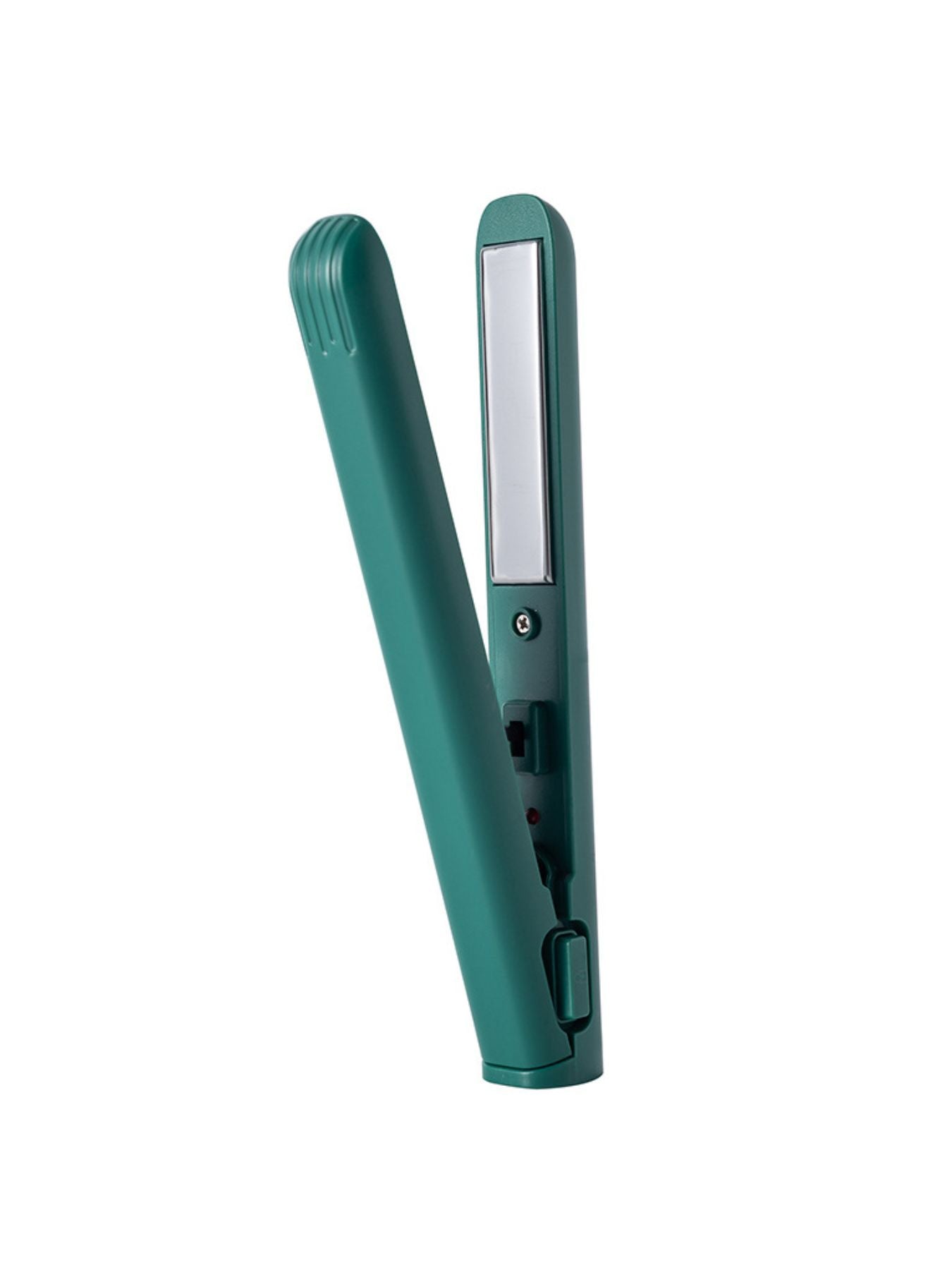 Pink portable cordless hair straightener from Trendsi with a compact design for easy styling on the go.