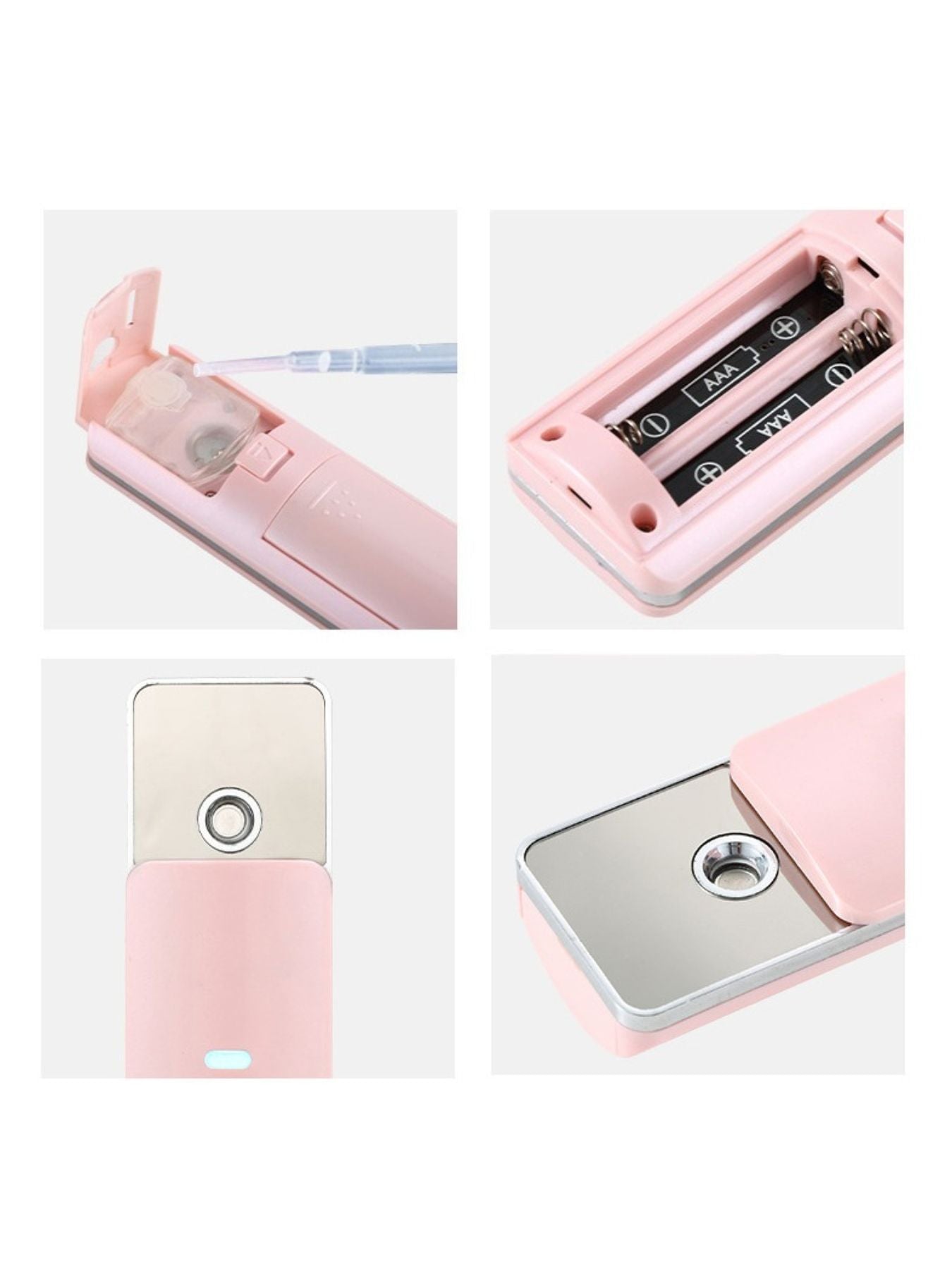 Pink portable facial beauty device by Trendsi, compact and lightweight for at-home skincare treatment.