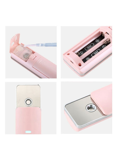Pink portable facial beauty device by Trendsi, compact and lightweight for at-home skincare treatment.