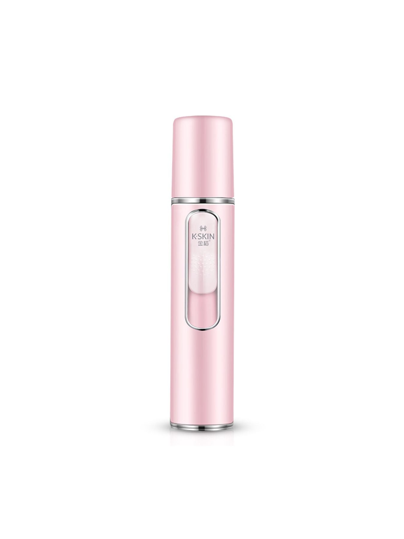 Pink portable facial mister beauty device by Trendsi, compact handheld skin hydrating tool with spray nozzle.