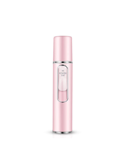 Pink portable facial mister beauty device by Trendsi, compact handheld skin hydrating tool with spray nozzle.
