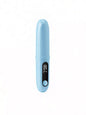 Pink portable heated straightening comb by Trendsi, compact design for quick hair styling and straightening on the go.