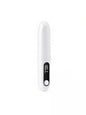 Pink portable heated straightening comb by Trendsi, compact design for quick hair styling and straightening.