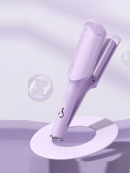 Purple Trendsi fast heating ceramic straightening comb with European plug, designed for quick hair styling and smooth results.