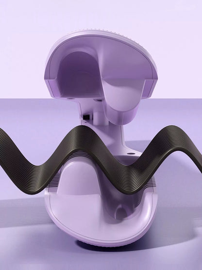 Purple Trendsi ceramic straightening comb with European plug, fast heating and sleek design for smooth hair styling.