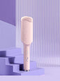 Purple Trendsi ceramic straightening comb with European plug, fast heating, designed for smooth, straight hair styling.