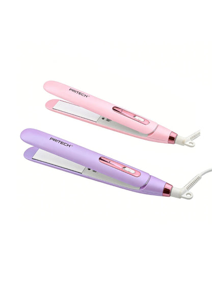 Purple Trendsi fast heating hair straightener with European plug, sleek design for quick, professional-style hair styling.