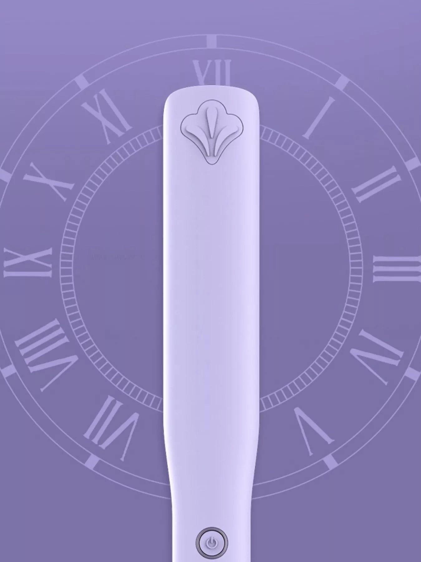 Trendsi purple fast heating hair straightener with European plug, featuring sleek design and ceramic plates for smooth styling.