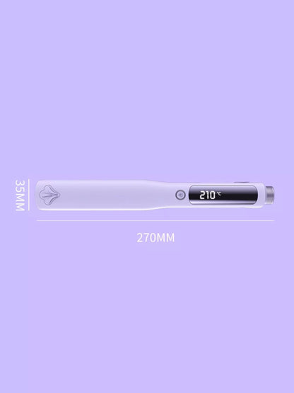 Purple Trendsi fast heating hair straightener with European plug, sleek design for quick and easy styling.