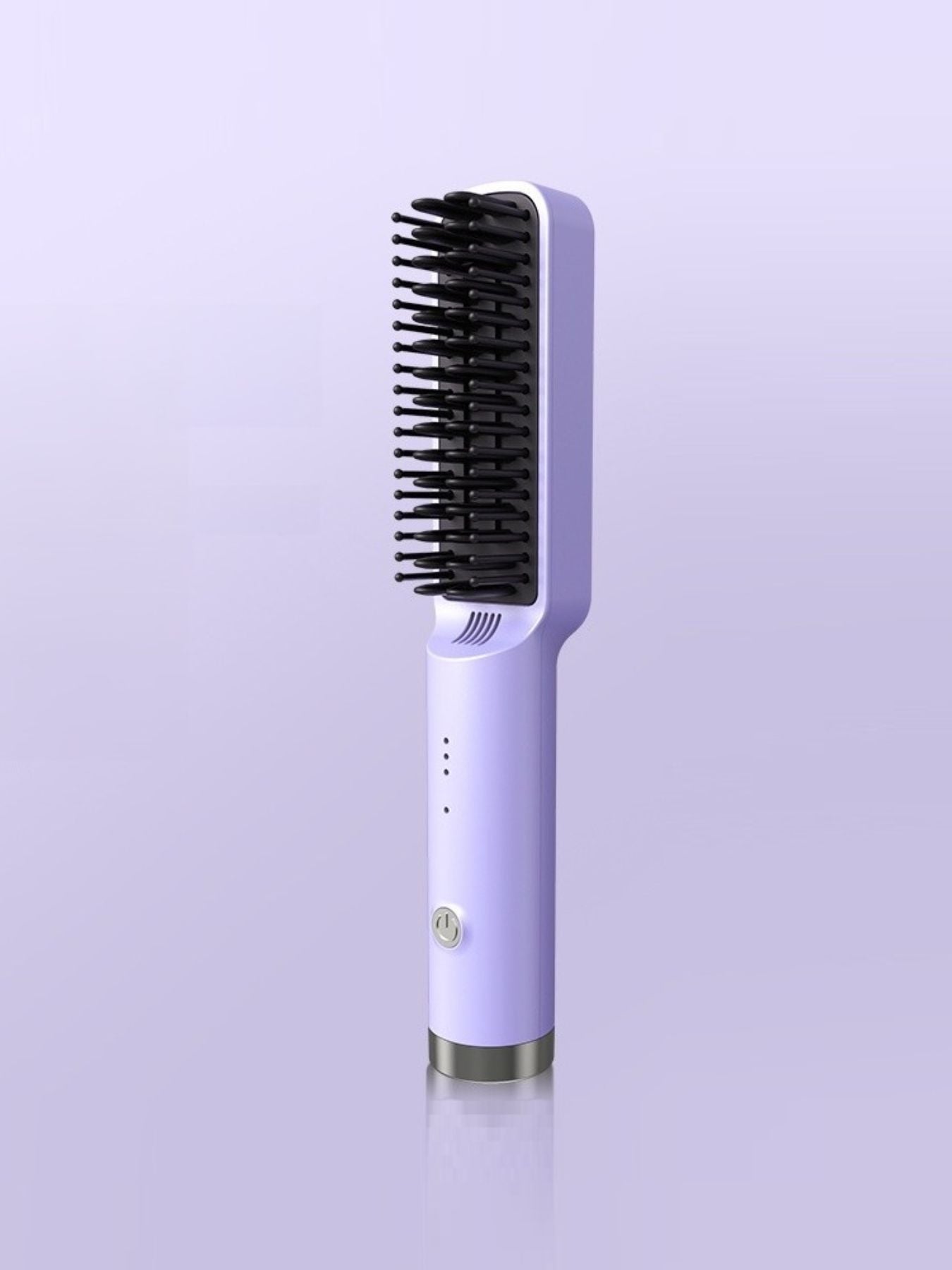 Purple Trendsi fast heating straightening comb with North American plug, designed for quick, smooth hair styling.