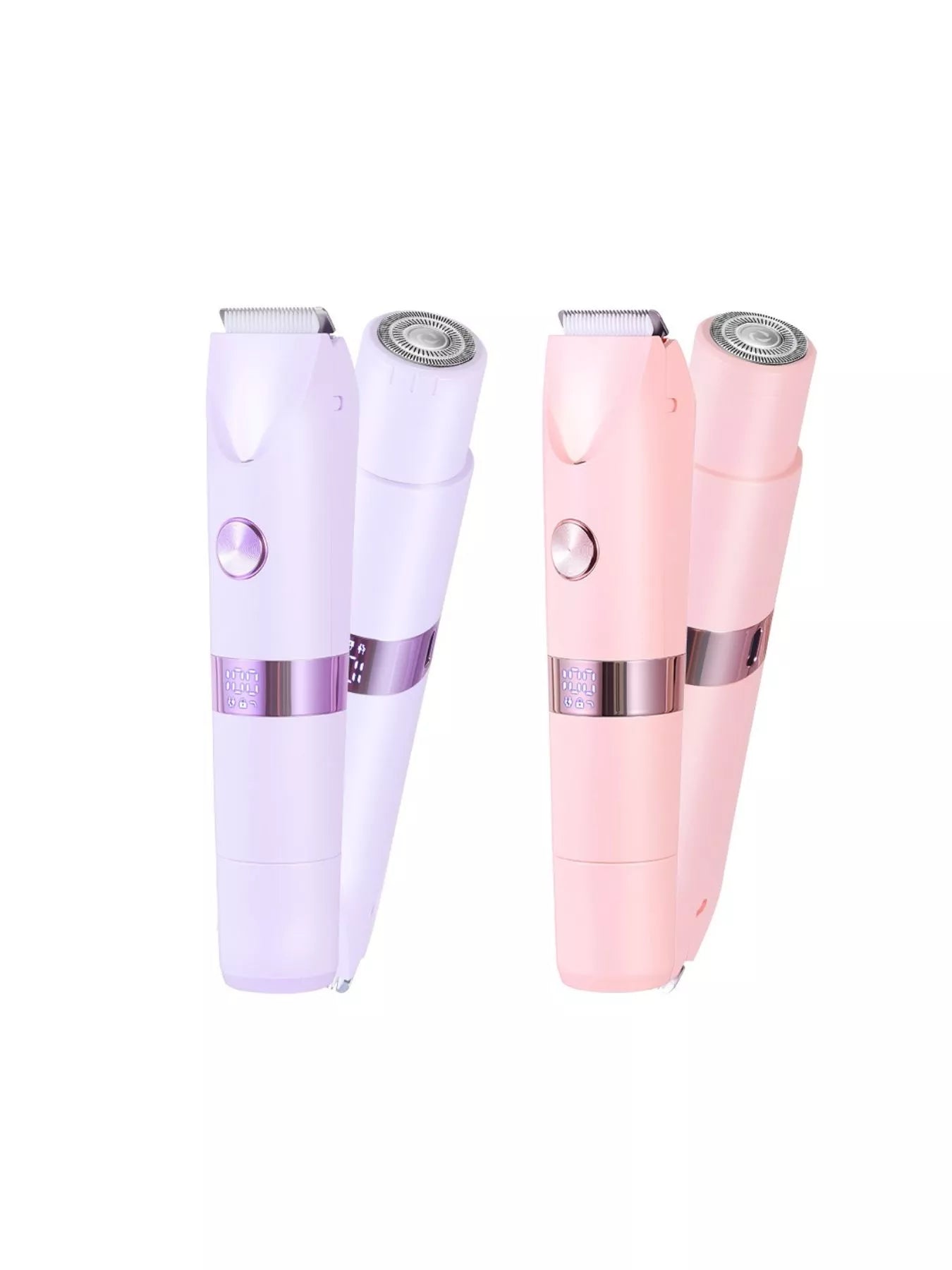 Purple Trendsi 2-in-1 painless electric hair removal device for smooth skin, shown in a close-up image.