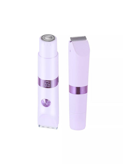 Purple 2-in-1 painless electric hair removal device by Trendsi, showing the compact design and ergonomic handle.
