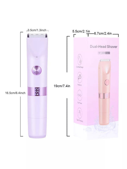 Purple Trendsi 2-in-1 painless electric hair removal device for smooth skin, shown in a close-up image.