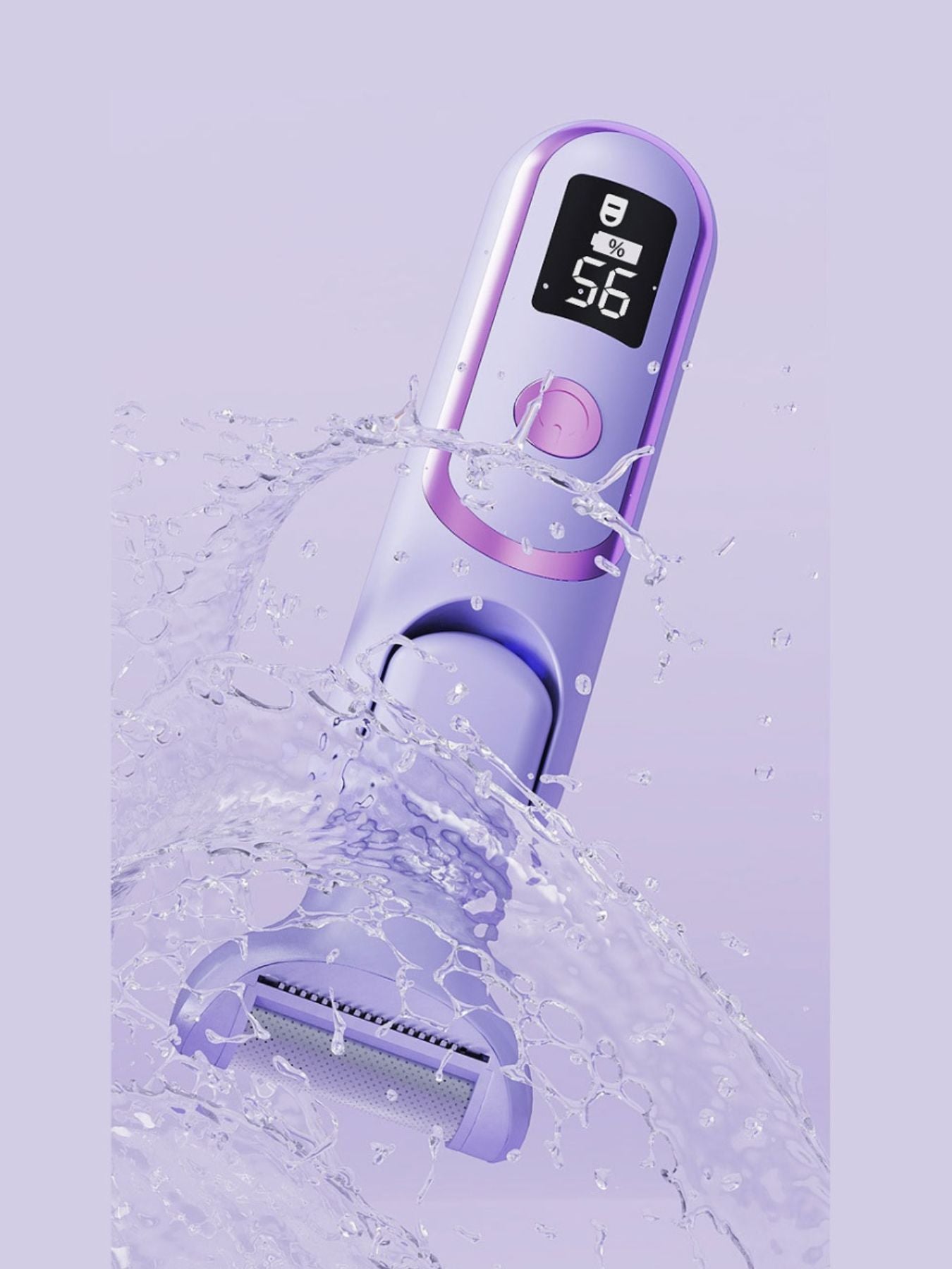 Purple Trendsi painless electric hair removal epilator with multiple attachments for smooth, hair-free skin.