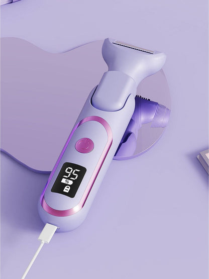 Purple Trendsi painless electric hair removal epilator with sleek design for smooth, effortless hair removal.