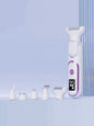 Purple Trendsi painless electric hair removal epilator with multiple attachments for smooth, gentle hair removal at home.