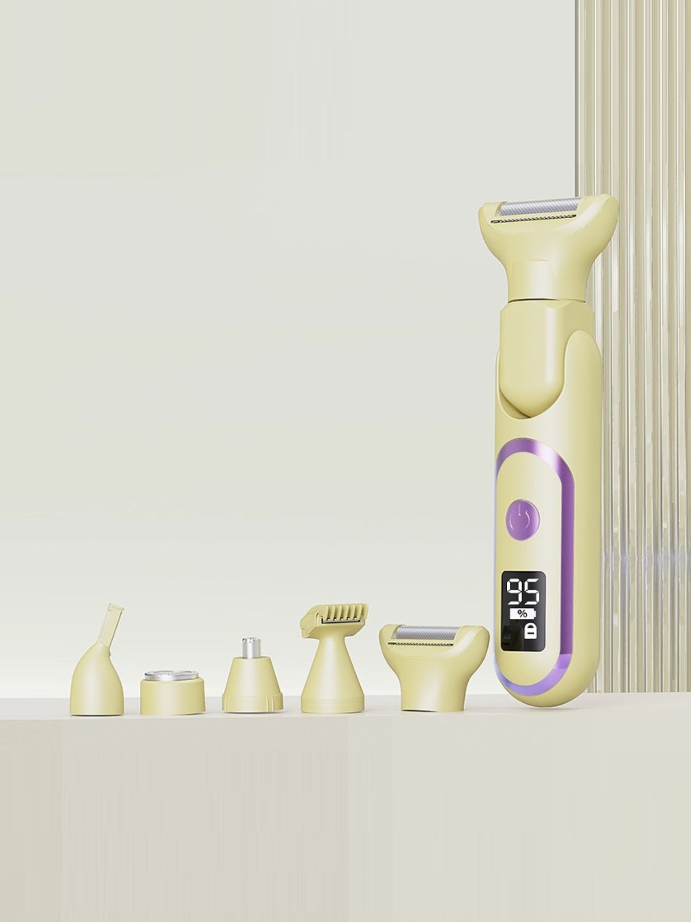 Purple Trendsi painless electric hair removal epilator with multiple attachments for smooth, effortless hair removal.