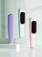 Purple portable heated straightening comb by Trendsi, compact design for quick styling and hair smoothing.