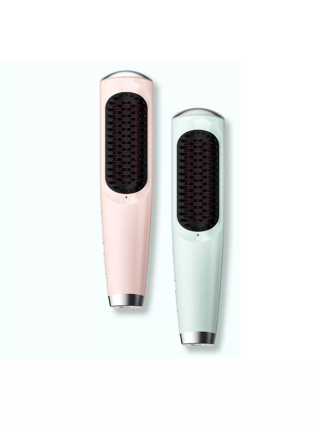 Purple portable heated straightening comb by Trendsi with a sleek design, ideal for quick hair styling on the go.