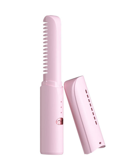 Purple portable heated straightening comb by Trendsi, compact hair styling tool with adjustable heat for smooth, sleek hair.