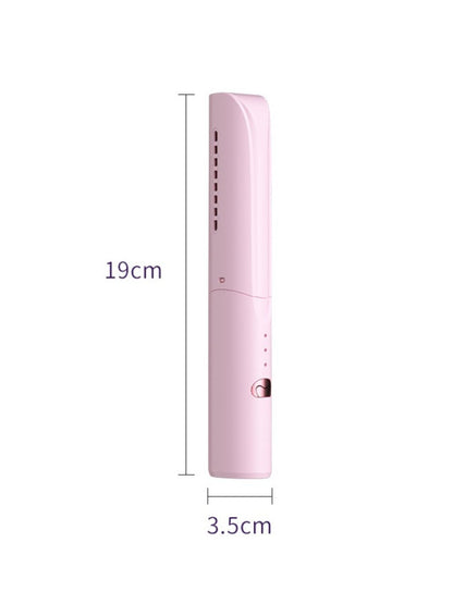 Purple portable heated straightening comb from Trendsi, compact design with adjustable heat for styling hair easily.