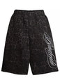 Men's leopard print casual capris by Trendsi, featuring a comfortable fit and bold animal print design.