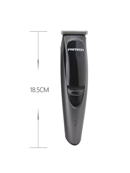 Red cordless rechargeable hair clipper from Trendsi, shown with adjustable blades and ergonomic design.