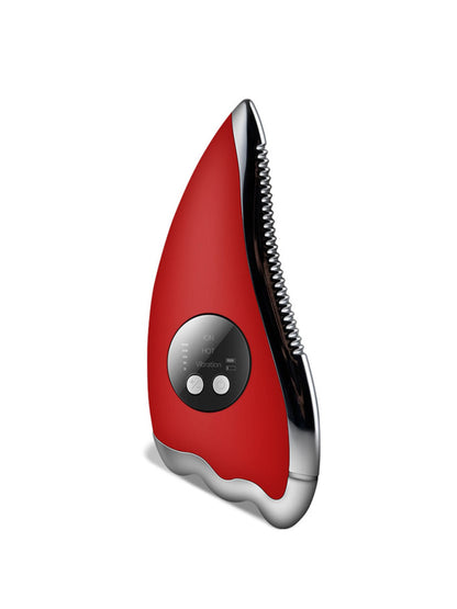 Red Trendsi vibration facial beauty device with a sleek handheld design for skin toning and rejuvenation.