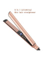 Trendsi rose gold fast heating hair straightener with European plug, sleek design for smooth, straight hair styling.