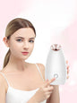 Rose gold facial steamer deep cleansing beauty device by Trendsi, showing the compact, sleek design for skincare and pore cleansing.