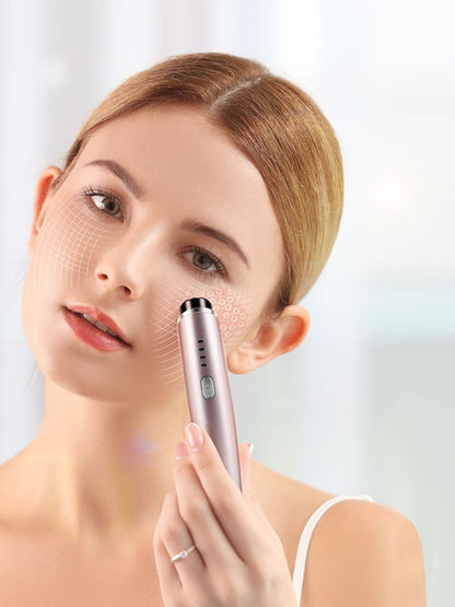 Rose gold Trendsi microcurrent facial toning device with ergonomic design for skin tightening and facial rejuvenation.