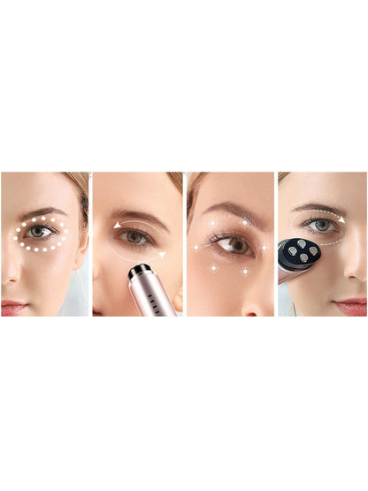 Rose gold Trendsi Microcurrent Facial Toning Device with sleek, compact design for facial contouring and skin firming.
