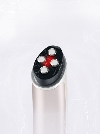 Rose gold Trendsi Microcurrent Facial Toning Device showing its sleek, compact design for facial muscle toning and skincare.
