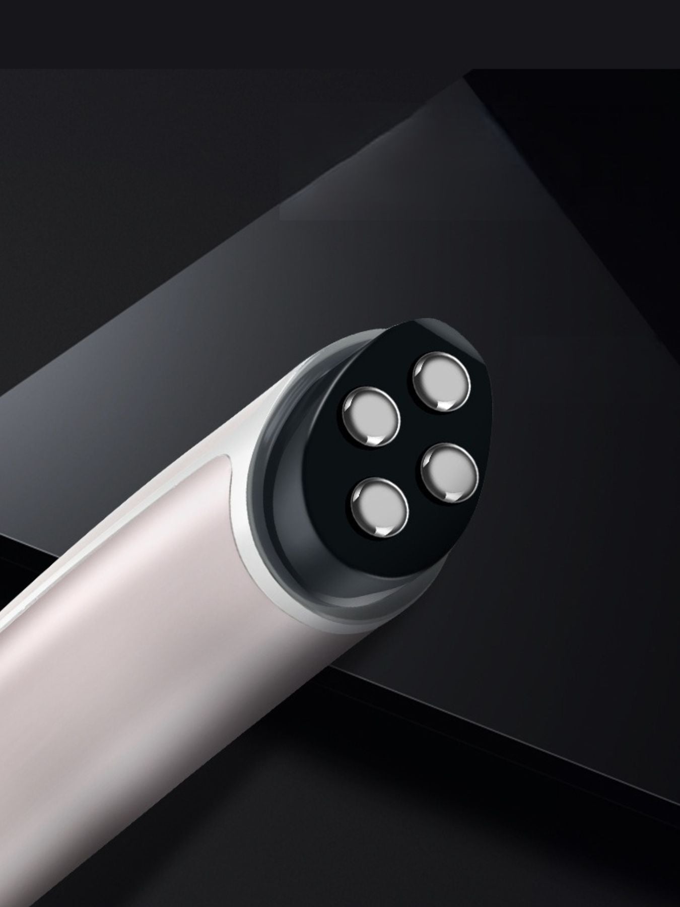 Rose gold Trendsi microcurrent facial toning device with one size fits all design for skin tightening and facial contouring.
