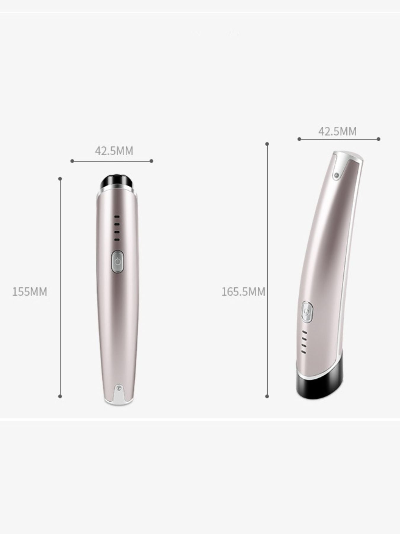 Rose gold Trendsi Microcurrent Facial Toning Device showing a compact handheld device for facial muscle stimulation.