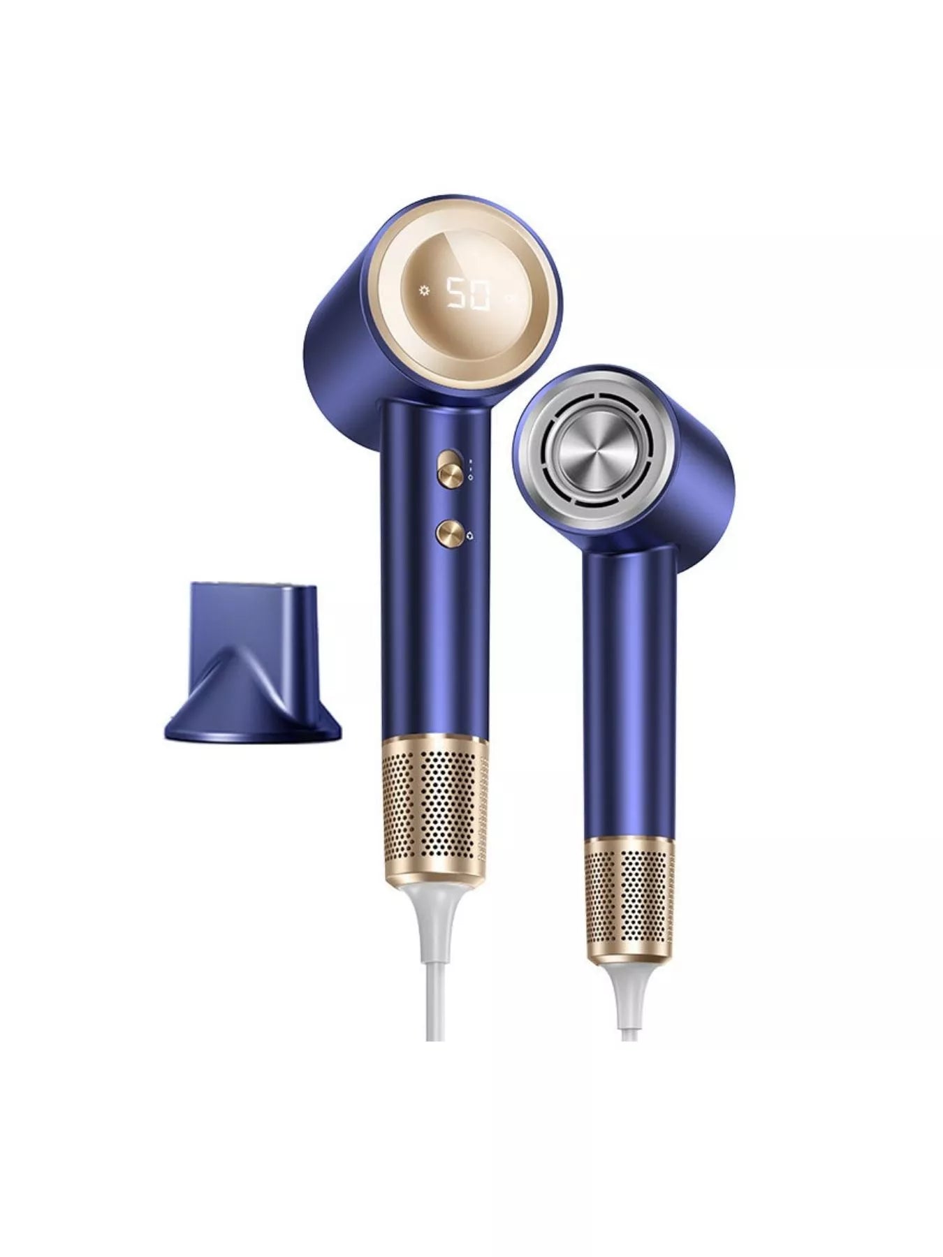 Royal blue Trendsi high-speed hair dryer with constant temperature and European plug, designed for fast, gentle styling.