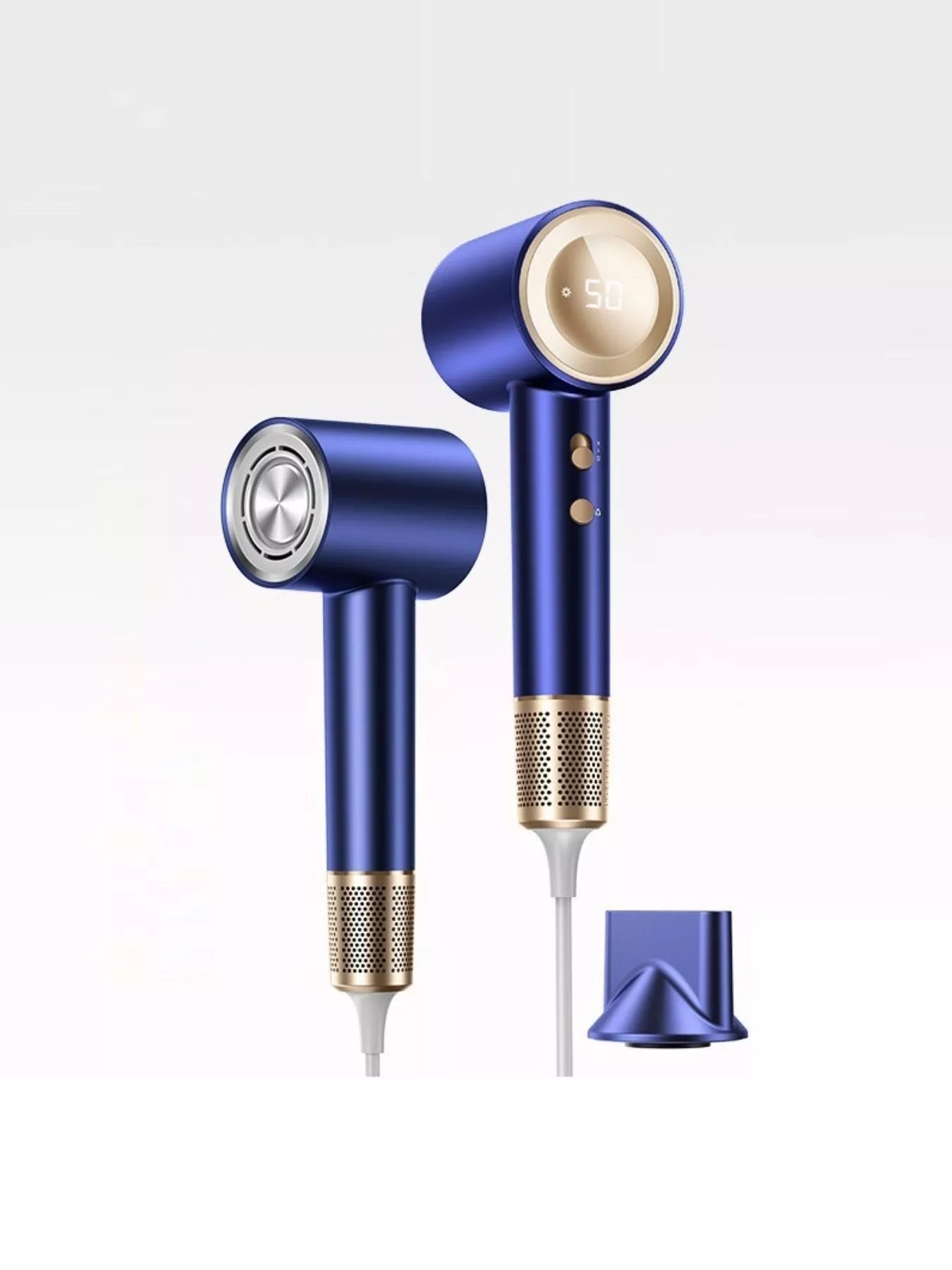 Royal blue Trendsi high-speed hair dryer with constant temperature control and European plug, ideal for quick and safe drying.