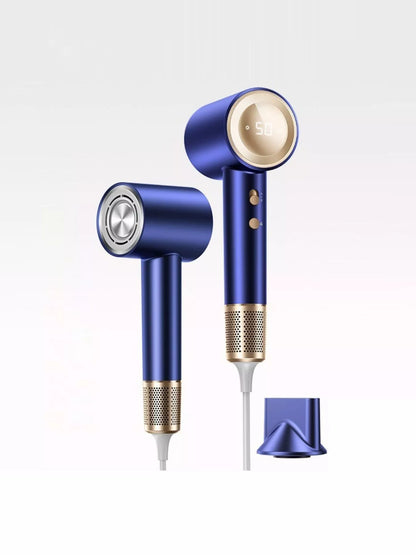 Royal blue Trendsi high-speed hair dryer with constant temperature control and European plug, ideal for quick and safe drying.