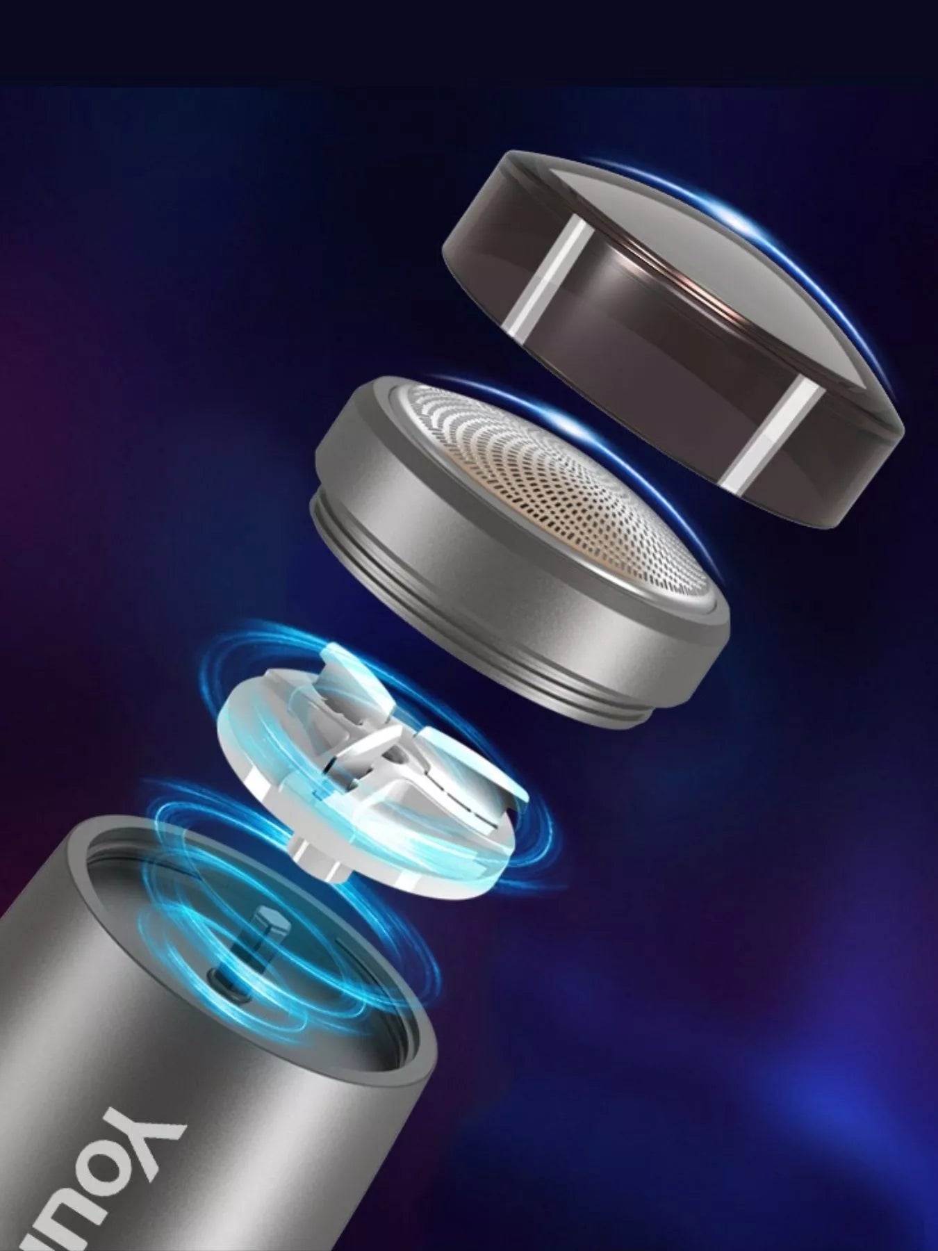 Royal blue portable electric shaver by Trendsi with compact design and easy grip for convenient grooming.