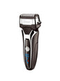 Trendsi rechargeable electric shaver in silver and black with European plug, compact and sleek for easy grooming.