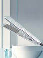 Silver Trendsi adjustable temperature hair straightener with North American plug, featuring a sleek design and ergonomic handle.