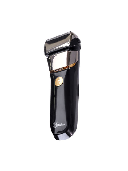 Silver electric foil shaver with LED display from Trendsi, featuring a sleek design and one-size fit for precise grooming.